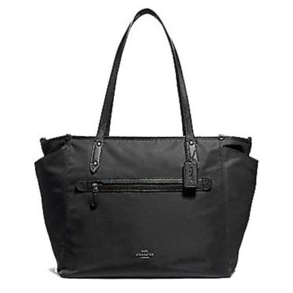 Coach Bags Coach Nylon And Leather Baby Diaper Tote Bag Poshmark